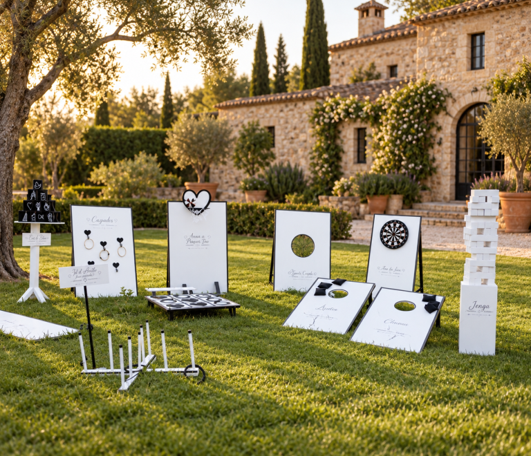 Colección Patolavida en un jardín de masía: ambientación ilustrativa generada con IA